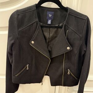 GAP Women's Black Biker Jacket